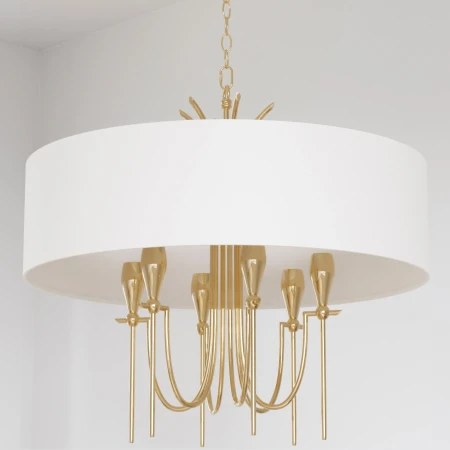 Lampa designerska wisząca LAS VEGAS złoty P06704AU-WH - Cosmo Light